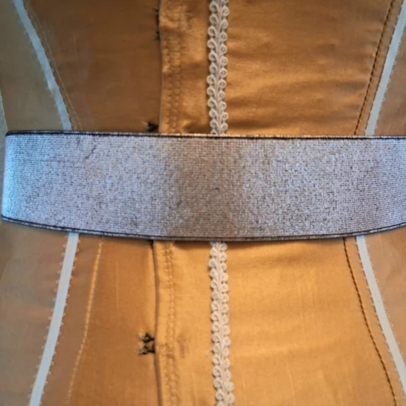 Anthropologie Rose Shimmer Jeweled Embellished Belt - M - Picture 2 of 7